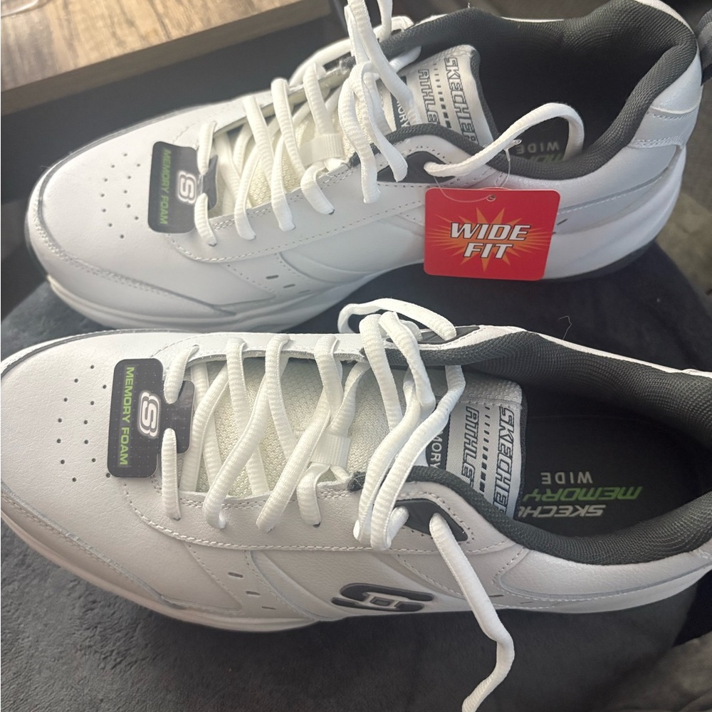 Skechers Men's White Athletic Shoes